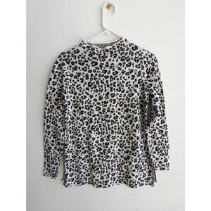 Loft size Small, leopard print tunic sweater